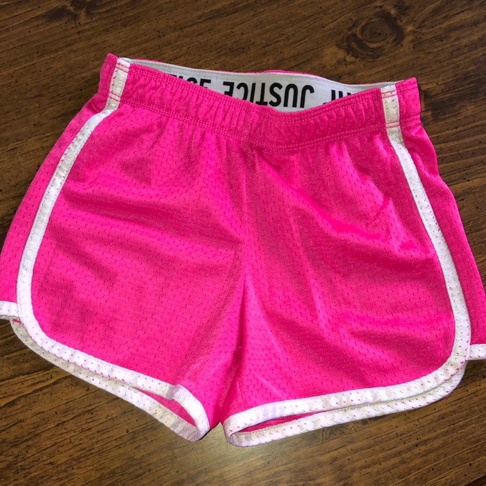 Pink girls Justice shorts